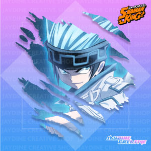 Shaman King (Scratch Design Sticker) anime sticker high quality vinyl and waterproof sticker scratchproof durable decal sticker for tumbler car motorcycle scooter laptop computer phone case notebook beautiful design sticker