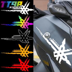 2 PCS For Yamaha NMAX 155 Standard TechMAX Premium NMAX155 Motorcycle Accessories Stickers Logo Emblem Vinyl Reflective Decorative Body Decals