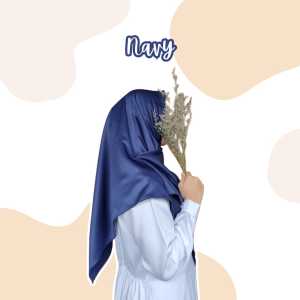 Hijab Satin Premium Bicedi - Kerudung Elegan Segiempat 105cmx105cm Warna Solid