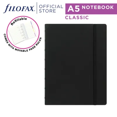 FILOFAX [A5 NOTEBOOK MONOCHROME BLACK] - CLASSIC