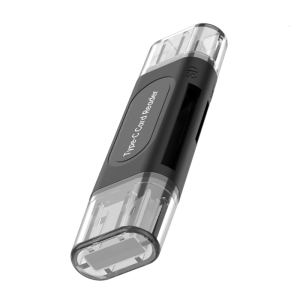 Travel Friendly Reader For SDTF Memory Cards 128GB Capacity USB Type C Computer Phone Adapters Shockproof Construction No Software Neededs