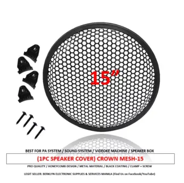 thumbnail interactive-video image 1 of Xhziy 10 Subwoofer Grill Speaker Grill Cover Waffle Grill Cover And Mesh Circle Subwoofer Speaker Cover 1PCS 1 of 11