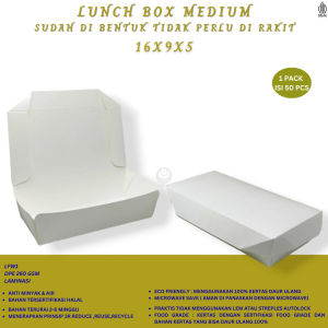 Paper Lunch Box Medium DPE 260 Gsm (ISI 25 PCS-LFW1)