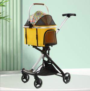 “Local Stock" 2-in-1 Pet Stroller Medium and Small Dog Pet Stroller High View Luxury Foldable Dog Cart Cat Dog Stroller
