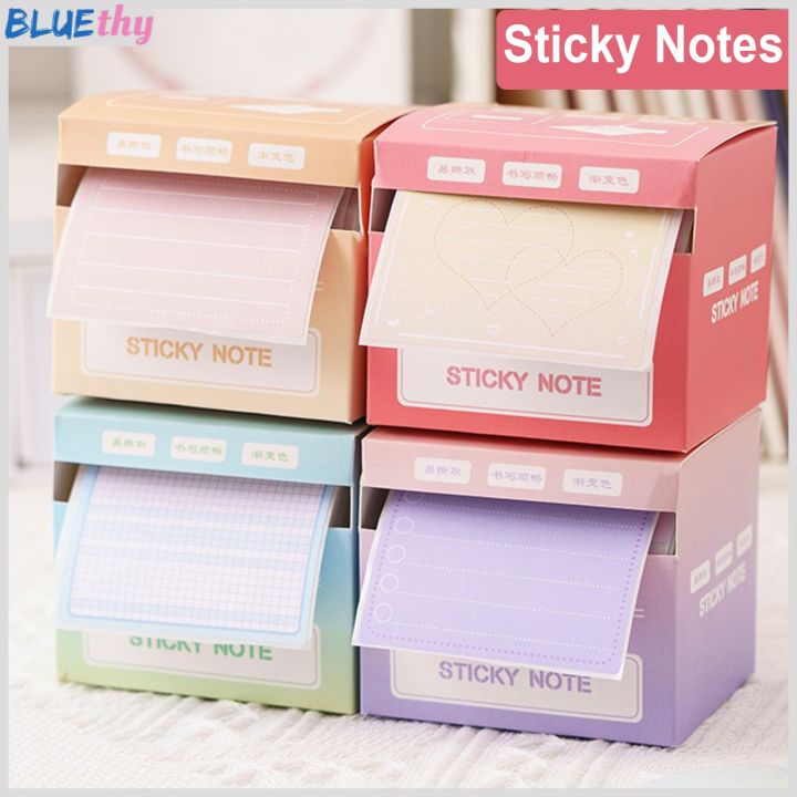 256 Sheets/Box Roll Tape Sticky Notes Full Adhesive Pull Out Dispenser ...