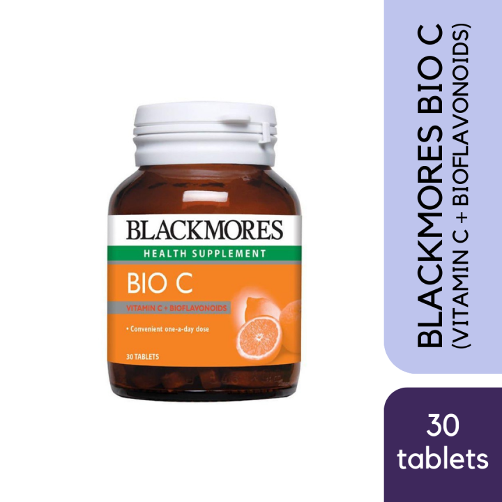 BLACKMORES BIO C (VITAMIN C+BIOFLAVONOIDS) 30's (Free gift) Lazada
