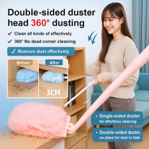 【Retractable】Magic dust removal bubble duster Cleaning high places Home and car cleaning tools Electrostatic adsorption Antibacterial dusting stick