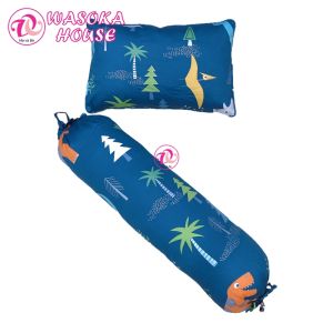 Bộ gối nằm và gối ôm cho bé gòn lông vũ vải Cotton Satin Hàn Quốc êm mềm mát giúp bé ngủ sâu ngủ ngon