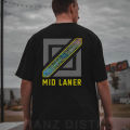 kaos Baju Mid Laner Midlaner Tshirt Mid Lane Game ML Mobile Legend. 