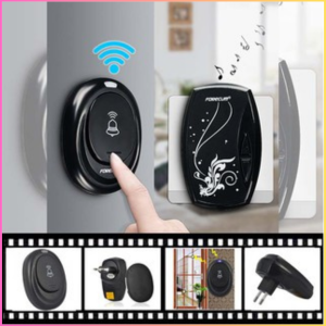 RAJA TaffHOME 36 Bunyi Bel Pintu Rumah Tanpa Kabel Wireless nyaring 10M Door Bell Waterproof EU Plug