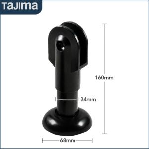 Nylon Black Adjustable Leg Foot Bathroom Restroom Toilet Partition Accessories (1 piece)
