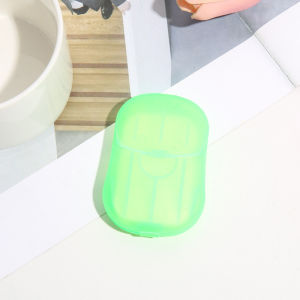 20Pcs/box Disposable Soap Paper Travel Soap Paper Washing Hand Bath Clean Scented Slice Sheets Mini Paper Soap Bathroom Supplies Sabun Tangan Kertas Melancong 旅行必备 一次性香皂