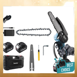 8 Inch Portable Cordless Chainsaw Battery Operated for DIY Work