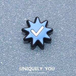 Jibbitz charm Hole Shoes Shoe Buckle Shoe Accessories Blue Hair Cool Men DIY Fashion Shoes Accessories