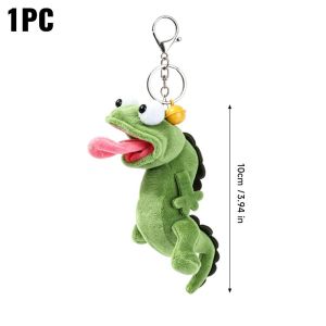 Realistic Small Lizard Funny Dolls / Cute Plush Dolll Toy Pendant for Bag / Green Lizard Keychain Pendant