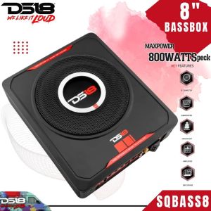 DS18 รุ่น SQBASS8 ซับบ็อก 8นิ้ว เบสบ็อกเครื่องเสียงรถยนต์ เสียงดี เบสนุ่ม มีเพาเวอร์แอมป์ในตัว ของแท้100%