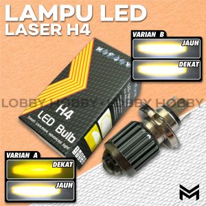 Lampu Depan Led H4 UNIVERSAL MOTOR MOBIL FUSO TRUCK BUS FUZO SCOOPY MX KING 150 YAMHA Vixion Facelift Lightning Sinchan Advance VIXION R R15  ⁠PULSAR DLL LAMPU LED LASER SOKET H4 SUPER BRIGHT LAMPU LED DEPAN LAMPU LASER LAMPU LED UTAMA DEVIL DEMON H4