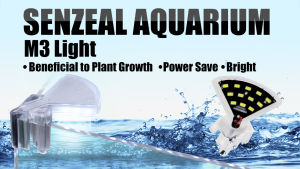 Senzeal M3 Aquarium LED lighting Fan-shaped 5W Lamp Clip-on Fish Tank Lamp Super bright Freshwater Led