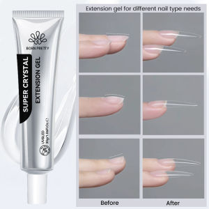 Sinh Ra Khá 30G Siêu Tinh Thể móng gel giả Tự Nhiên Móng Tay Mở Rộng khuôn móng Mở Rộng Móng Tay Khuôn Mở Rộng Xây Dựng Móng Tay Đỉnh Dính Rhinestone 3D Mô Hình