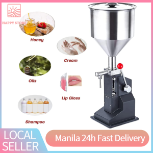 Industrial Paste Filler Machine | Manual 5-50ml Calibration w/ Stainless Nozzles - Food/Cosmetic/Pharma Use