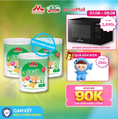 Combo 3 Lon Sữa Morinaga Kodomil Số 3 800g Nhật Bản – Canxi Hỗ Trợ Tăng Chiều Cao Hỗ Trợ Tiêu Hóa Cho Bé Từ 3 Tuổi Chính Hãng