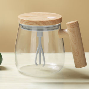 Automatic Glass Blender Portable Coffee Stirring Cup One-button Rotating Stirring Mug Mark Cup