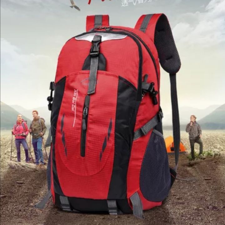 JMALL HIKING Bag 40L Waterproof Outdoor Backpack Light Weight Hiking Camping Sports Daypack Bag Beg Fishing Casual Bag Lazada