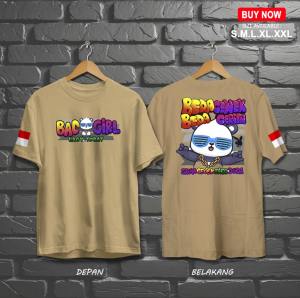 baju badgirl beda cewe beda cerita | baju distro | kata - kata | cocok untuk pria dan wanita