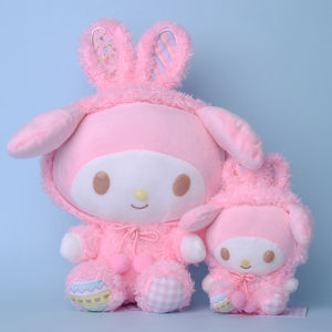 Sanrios Cartoon Stuffed Melody Kuromi Cinnamoroll Plush Toy Anime Kawaii Soft Plushie Girls Doll Toys Pendant Kids Gifts 25CM