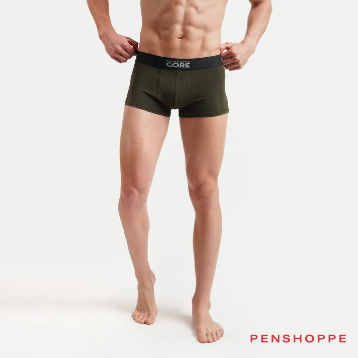 Penshoppe Core Boxer Briefs For Men Underwear (Bottle Green)