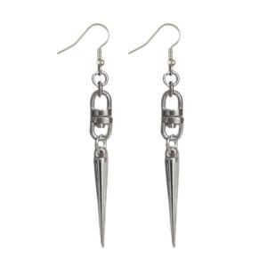 Comfortable Gothic Inspired Earrings with Spikes and Moon Star Details Alternative Fashion Accessory for Everyday Use