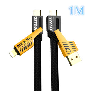 สายชาร์จสายชาร์จ USB เร็วแบบ4 In 1สำหรับ Xiaomi OPPO Samsung โทรศัพท์มือถือสายชาร์จแท็บเล็ต