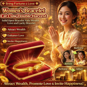 Lucky Wealth Bracelet Charm Bracelet Cat Paw Design Attracting Wealth And Love Women Fashion Jewelry