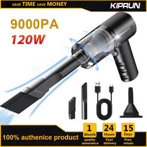 KIPRUN Wireless Vacuum Cleaner 9000Pa Electric Air Duster for Home and Car Cleaning USB Rechargeable 1200mAh Battery