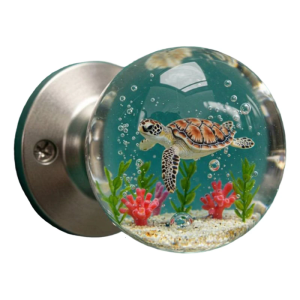 Crystals Clear Flower Door Handle Retro Artistics Round Knob Unique Bedroom Decoration With Nature Home Improvement