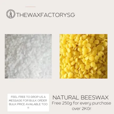 Natural White Or Yellow Beeswax 500g | 1KG | DIY Candle Making | Bees wax | Lipsticks | Cosmectic