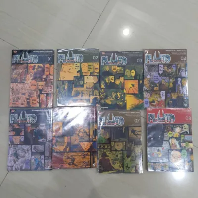 Komik PLUTO Naoki Urasawa Complete set Edisi 1 - 8 Full Set Koleksi Pribadi