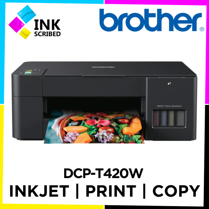 BROTHER DCP-T420W 3-in-1 Colored Inkjet Inktank Printer Multifunction ...