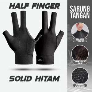 Sarung Tangan Billiard Hitam Polos HARGA GROSIR