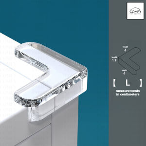 Baby Kids Children Safety Table Corner Protector Transparent Silicone Round L-Shape Angle Edge Guard