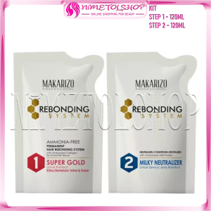 MAKARIZO Rebonding System Vitamin Spray 240ml Sebelum Rambut Proses Smoothing Pelurusan