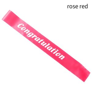 CRUSHES 1pc Fashion Decoration Festival Shoulder Strap Congratulation Sash Sash Belt Decoration Party Accessory