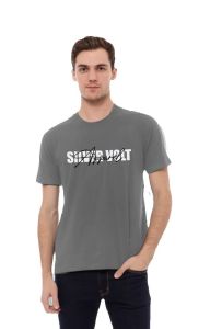 Kaos distro pria lengan pendek silvervolt baju atasan pria wanita dewasa cotton terlaris abu-abu