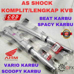 AS SHOCK TABUNG DEPAN LENGKAP KVB HONDA BEAT SPACY VARIO SCOOPY KARBU KUALITAS ORIGINAL ASLI AHM