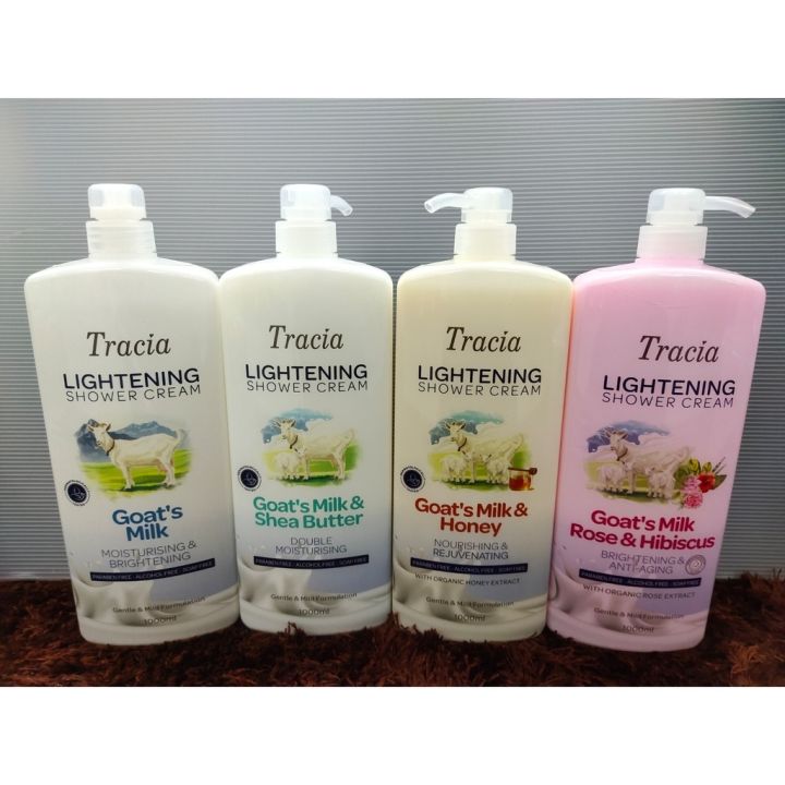 PROMO !!! Tracia Lightening Goat Milk Shower Cream 1000ml Lazada