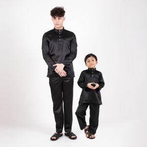 Forest x Hatta Dolmat Baju Melayu Cekak Musang Slim Fit Baju Melayu Ayah Anak Sedondon Baju Raya Set - BM23767 / FK20140BM