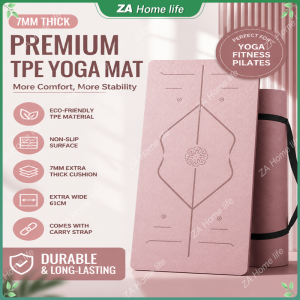 TPE anti slip thick yoga mat shock-absorbing skipping rope dance fitness mat home exercise mat