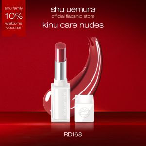 shu uemura daring dice collection - kinu care nudes lipstick | lipstick-in-balm formulated with 72% lip caring essence for smooth lips and reduce fine and visible line on lip