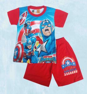 SETELAN KAOS KAPTAIN AMERIKA 1-10THN