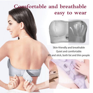 ✨ Womens Breast Care/Breast Massager/Bust Beauty Soft/Comfy/Skin-Friendly/Breathable 3D Support Wireless Rechargeable X23081104FC-Breast Massager